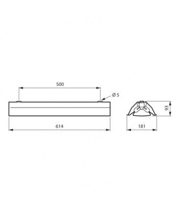 TMS030 2xT8 18W UVC Luminaire de désinfection 11982-26689