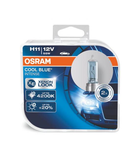 H11 55W 12V 64211 CBI Cool Blue Intense Car Bulb - Double Pack – photo