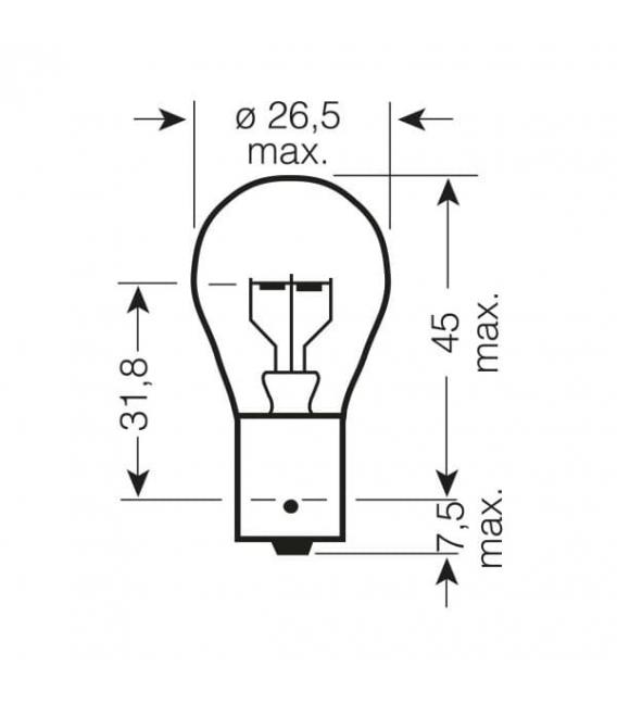 24V Truckstar PRO BA15s 21W Bulb - Premium Truck Bulb – photo