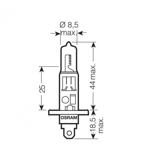 H1 55W 12V 64150 CBI Lampadina auto blu freddo intenso – Foto