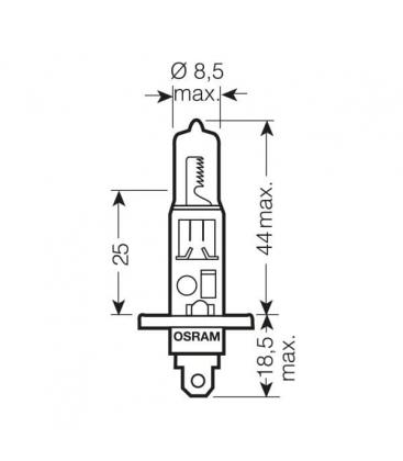 H1 55W 12V 64150 CBI Lampadina auto blu freddo intenso 3206-3026