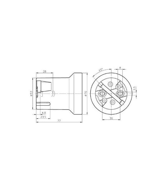 Porte-lampe en porcelaine de qualité supérieure - E40 – Photo
