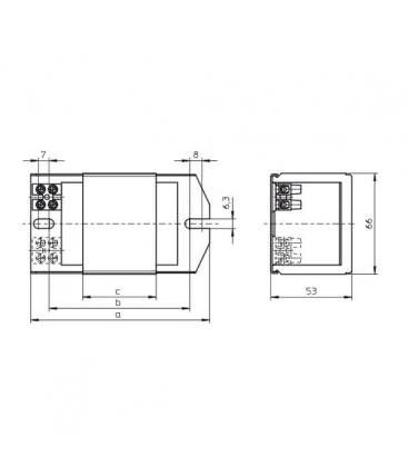 Predstikalna naprava NAHJ 70.128 Magnetna - 220V 50Hz Visoka intenzivnost 4008-3076