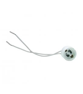 Support de lampe / douille de lampe / raccord de lampe GU10 en céramique avec fils de 15cm