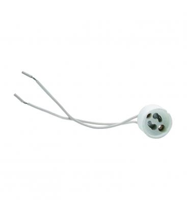 Support de lampe mr16 gx5.3 / gu10 etanche ip44 rond blanc à 4,90