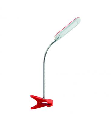 Lampada da tavolo DORI LED Rosso giocoso, a clip 12180-32160