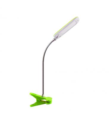 Lámpara de escritorio LED DORI Verde alegre, diseño clip 12182-32162