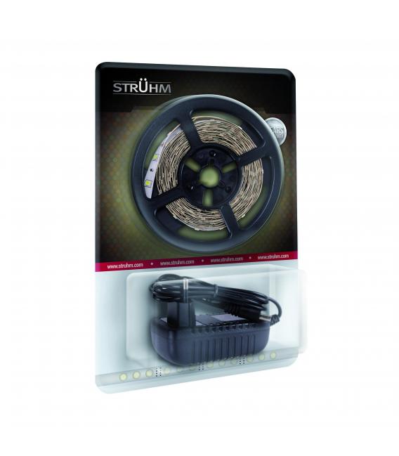 Striscia a LED 12V 14,4W bianco caldo 3 m di lunghezza – Foto