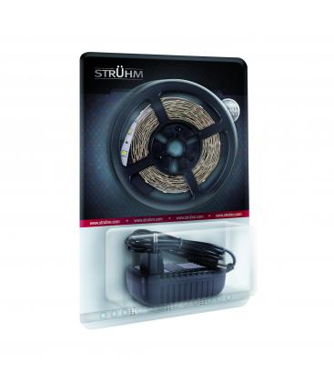 Striscia a LED 12V 24W bianco freddo 5 m di lunghezza 12266-32243