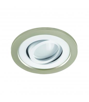 Elegante Luminaria empotrable BORYS C GU10 Beige Blanco 12380-32356