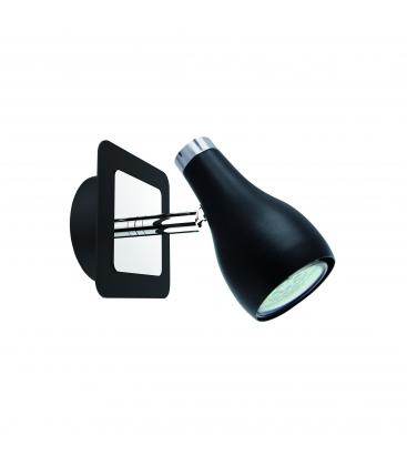 Stylish KINGA GU10 1D Luminaire in Black Chrome Finish 12405-32379