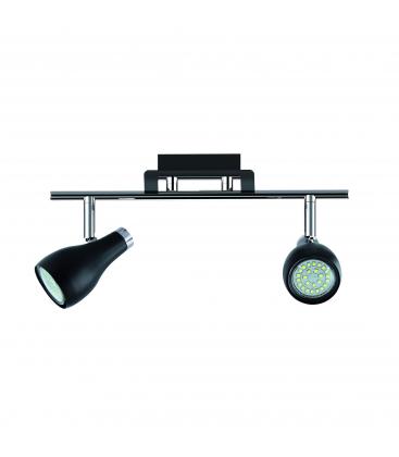 Stylish KINGA GU10 2I Luminaire in Black Chrome Finish 12406-32380