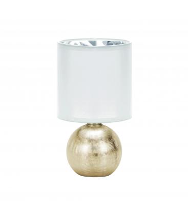 PERLO E14 Gold White Table Lamp Illuminez votre bureau 12439-32413