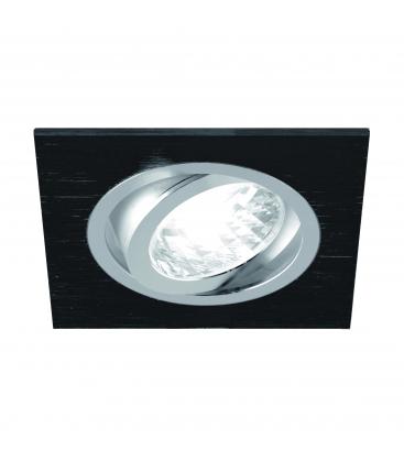 ALUM D GU10 Negro Cromo Luminaria empotrada en el techo 12519-32488