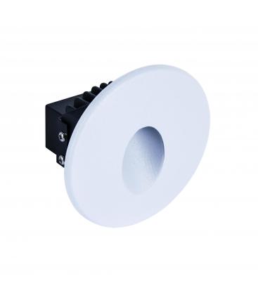 AZYL C 1,6W NW LED stenska svetilka vgradna bela 12814-33624