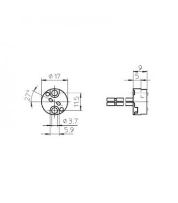 Versatile G4 GX5.3 G6.35 Lampholder Base 4113-3385