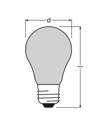 11W E27 Red Decor Light Bulb - Colored Lamp 6039-3509
