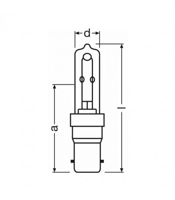 Halolux Ceram ECO 60W 64406 B15d - Lampadina alogena 220V – Foto