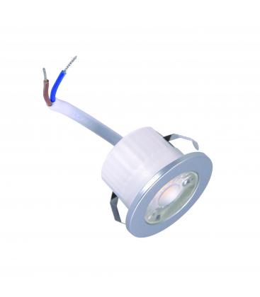 Apparecchio LED resistente all'acqua FIN C 3W Argento - Soffitto/Parete 12786-36572