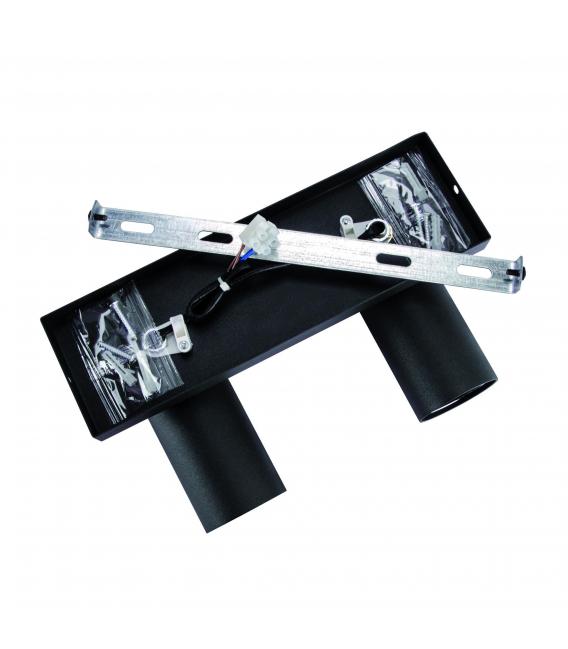 Apparecchio MANAM GU10 2L nero - Soluzione illuminotecnica esclusiva – Foto