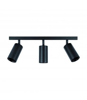 Black MANAM GU10 3L Luminaire - Solution 12683-36799