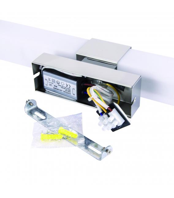 Water-Resistant LED Wall Luminaire 8W Chrome NW – photo
