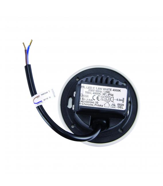 AZYL C 1.6W NW LED Aplique Empotrable Blanco – foto