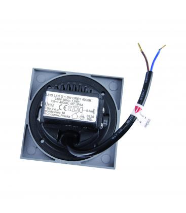 LED-Wandeinbauleuchte KURS D 1.6W NW Grau 12816-36865
