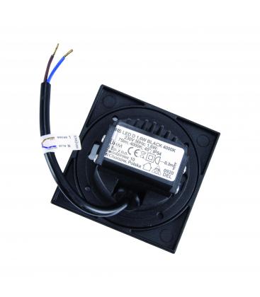 KURS D 1,6W NW LED stenska svetilka vgradna črna 12818-36869