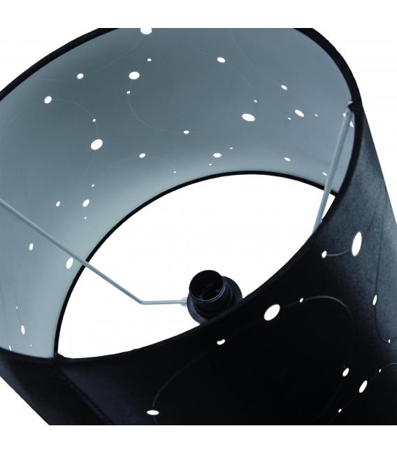 Lampe de table LARYSA E14 noire - Illuminez votre bureau – Photo