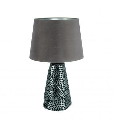 Lampe de table MAGDA E27 argent/gris - Illuminez votre bureau 12871-36952