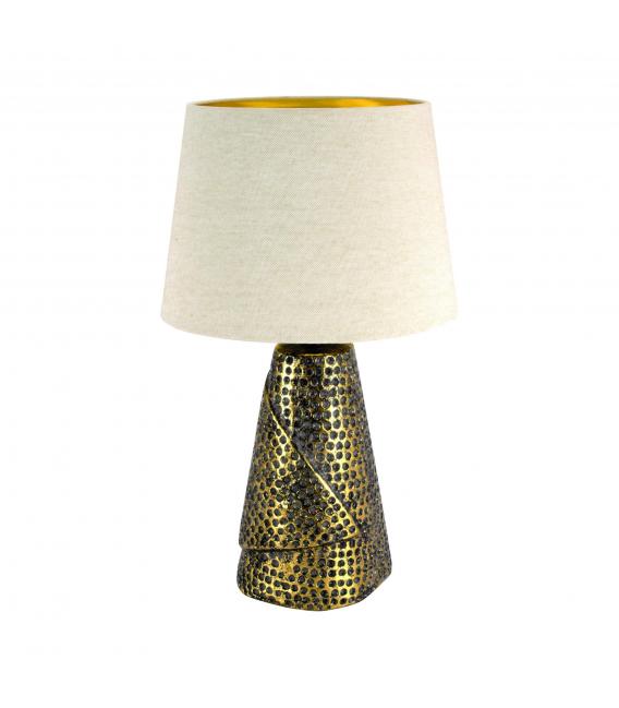 Gold MAGDA E27 Table Lamp in Beige - Solution – photo