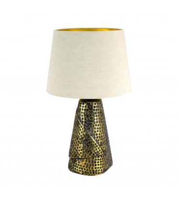 Lámpara de mesa Gold MAGDA E27 en beige - Solución de iluminación única 12872-36953