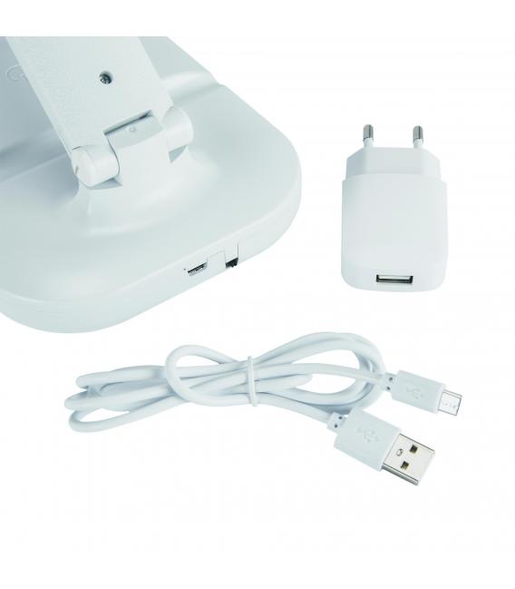 ZET White LED Desk Lamp - Luminosité réglable, contrôle tactile des couleurs – Photo