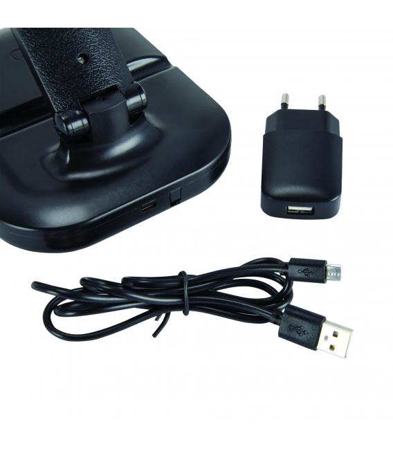 ZET Lampe de bureau LED noire - Luminosité et couleur réglables – Photo
