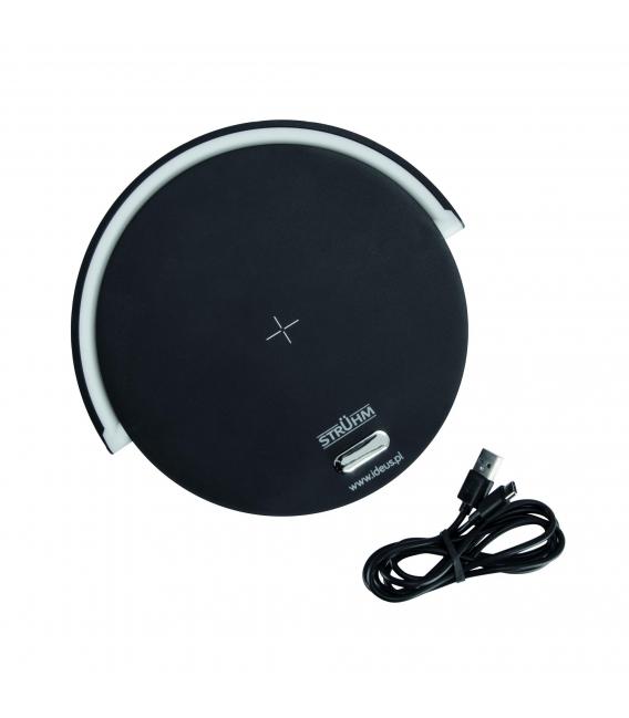 Caricabatterie wireless SATURN LED Lampada da tavolo - Luce da scrivania unica nel suo genere – Foto