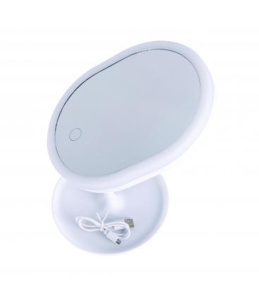 Valorizzate la vostra bellezza con lo specchio da tavolo a LED PRINCESSA Bianco 12739-36996