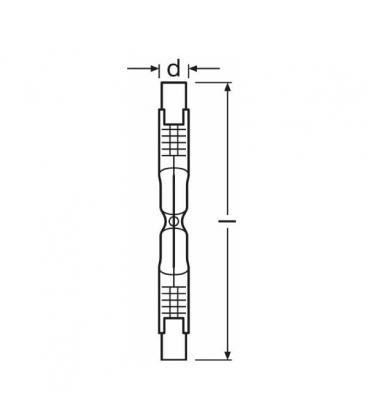 Lampadina alogena lineare 120W R7s - Opzione ecologica 6110-3703