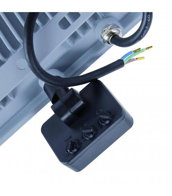 Foco LED con sensor de movimiento 100W Gris CW – foto