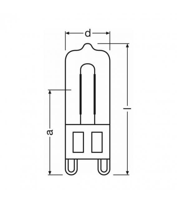 Halopin ECO 66748 220V 48W G9 Halogen Light Bulb – photo