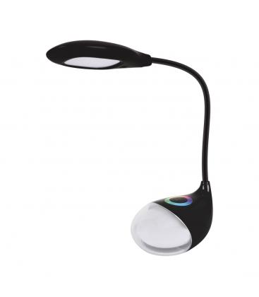 BOA Lampe de bureau LED noire avec contrôle l'éclairage RVB à trois niveaux 13558-38104