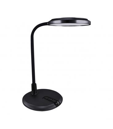 PLATON Lámpara LED de Escritorio Luz Blanca y Brillo Negro Ajustable 13560-38107