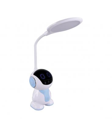 BINAR LED Desk Lamp Adjustable White Light with Clock 13573-38152