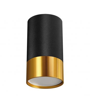 PUZON DWL GU10 Nero Oro apparecchio da soffitto 13622-38226