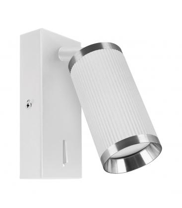 FRIDA WLL GU10 Luminaire blanc chrome avec interrupteur 13680-38333