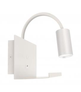 LED Phone - TELO WLL GU10 blanco - con estante y USB para carga