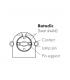 Okov G13 Rotoclic vgradni okov 47506 13757-38448