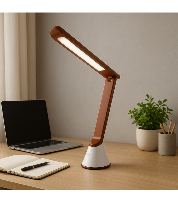 Namizna svetilka GIBON LED - nastavljiva svetlost in bela svetloba – fotografija
