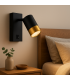 PUZON WLL GU10 schwarz / gold - mit Schalter 13632-38477