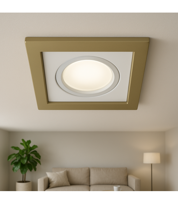 Elegant BORYS D GU10 Recessed Luminaire Beige White – photo